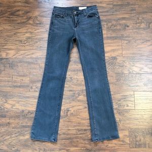 Pistola • Brennan bootcut jeans mid rise washed black flare leg charcoal grey